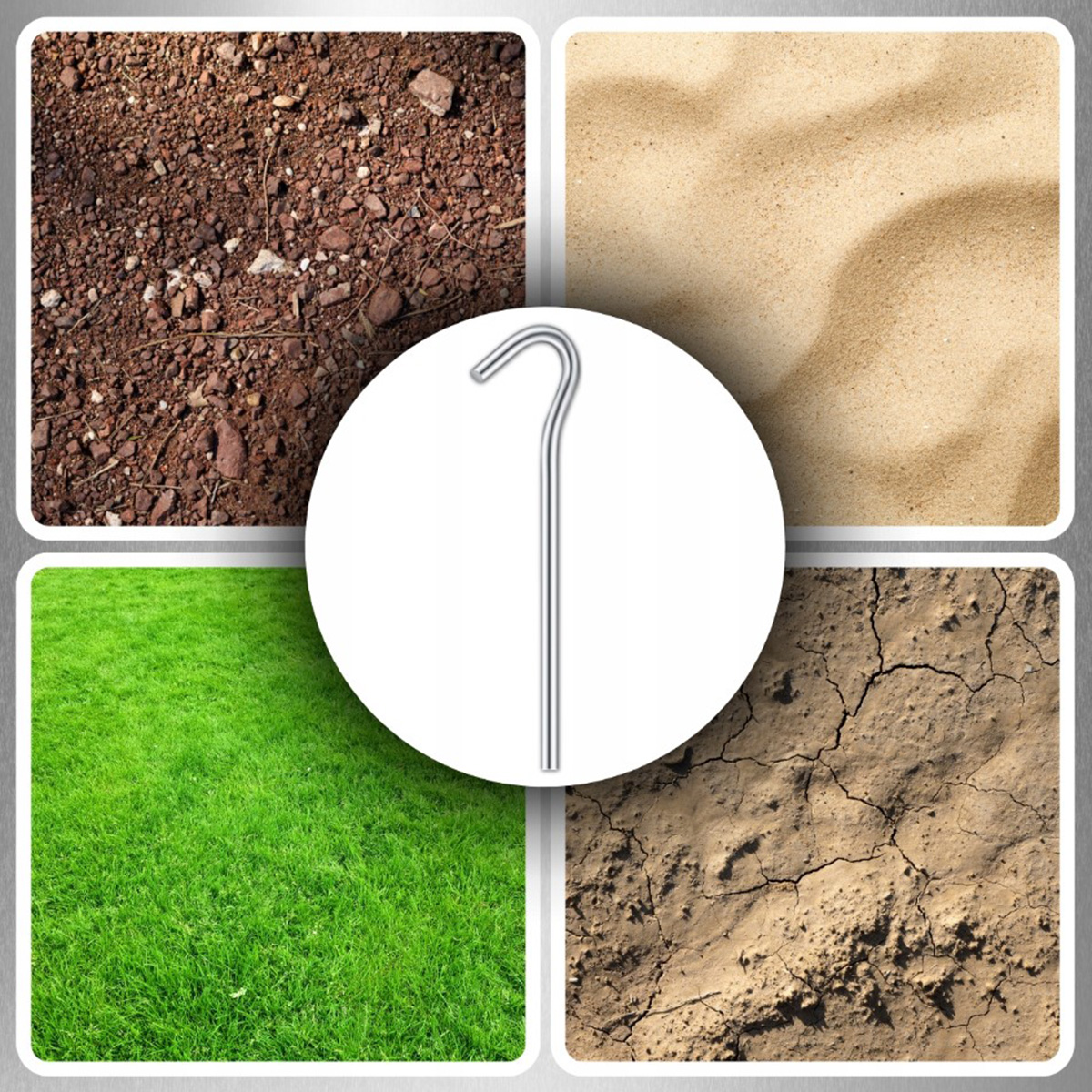 Kotwy do namiotu 20 szt dla KGW - obrazek 2