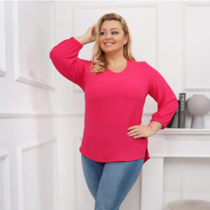 Bluzka rękaw 3/4 w serek dla KGW