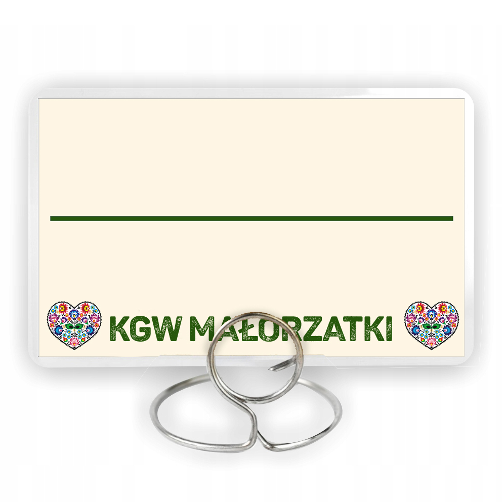 Cenówki laminowane z logo KGW - 100szt.