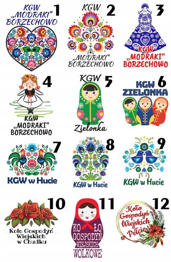 Zapaska Koło Gospodyń Wiejskich, fartuszek KGW różne kolory, z Twoim logo - obrazek 2