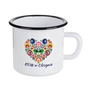 Kubek emaliowany z logo KGW