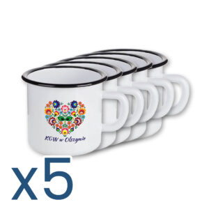 Kubek emaliowany z logo KGW