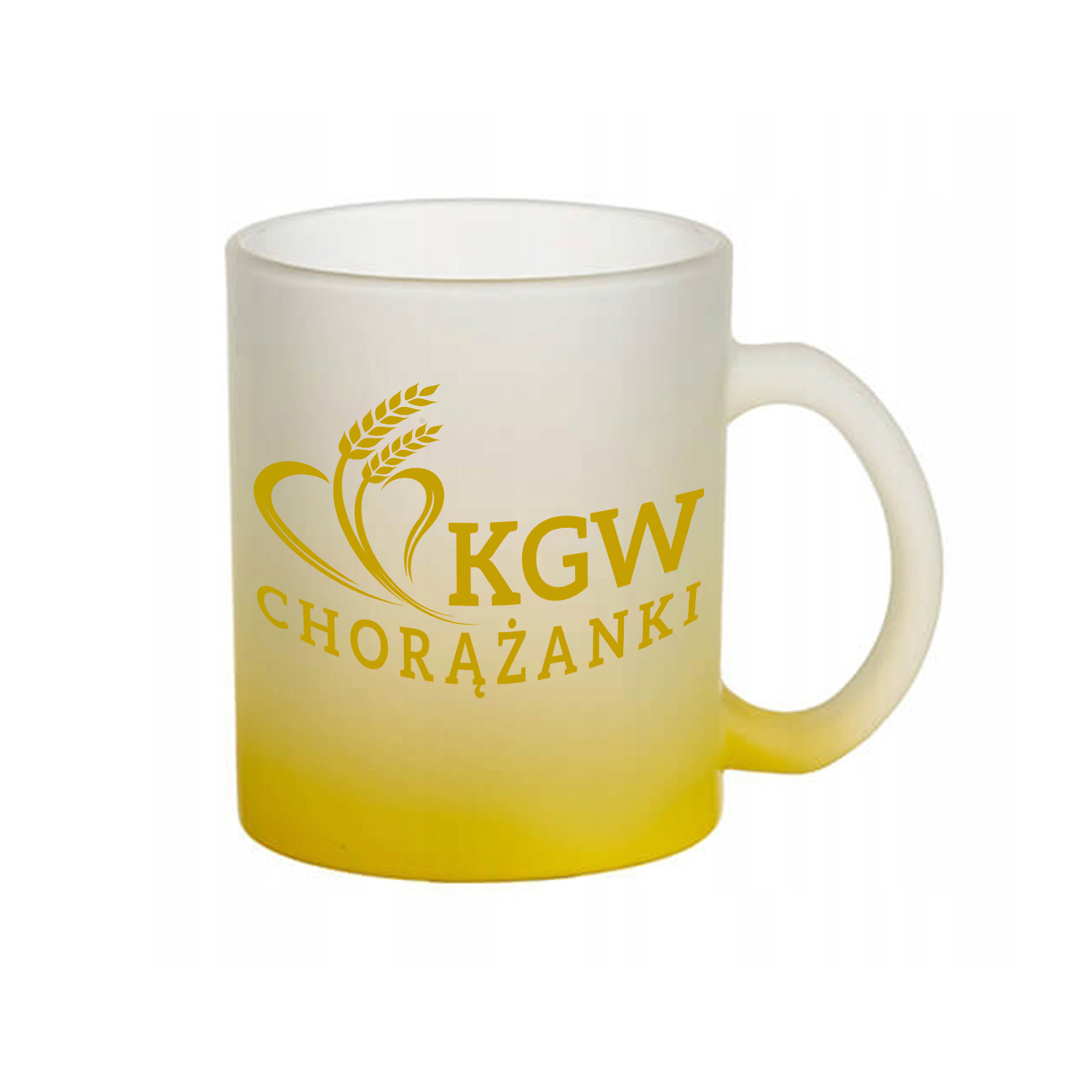 Kubek szroniony z gradientem z logo KGW - zestaw 5 sztuk - obrazek 2