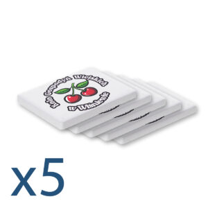 Magnes ceramiczny prostokatny 7x5cm dla KGW - zestaw 5 sztuk