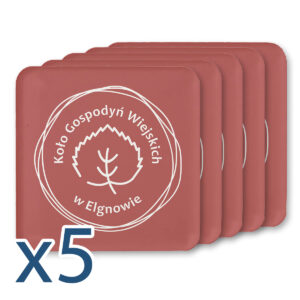 Magnes kwadrat 5x5cm dla KGW - zestaw 5 sztuk