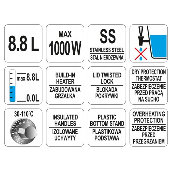 Podgrzewacz do wody 8,8 l - obrazek 4