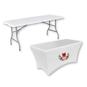 Pokrowiec na prostokątny stół 180cm z logo KGW