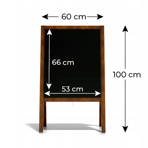 Potykacz reklamowy kredowy 100x60cm stojak tablica kredowa - obrazek 4