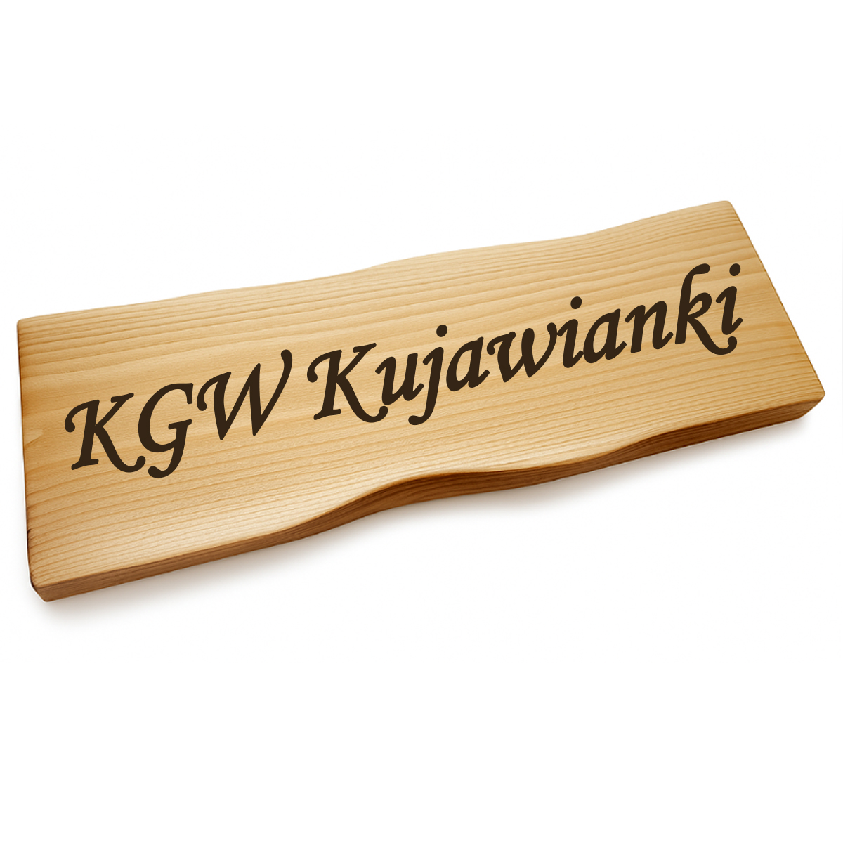 Szyld drewniany wypalany dla KGW