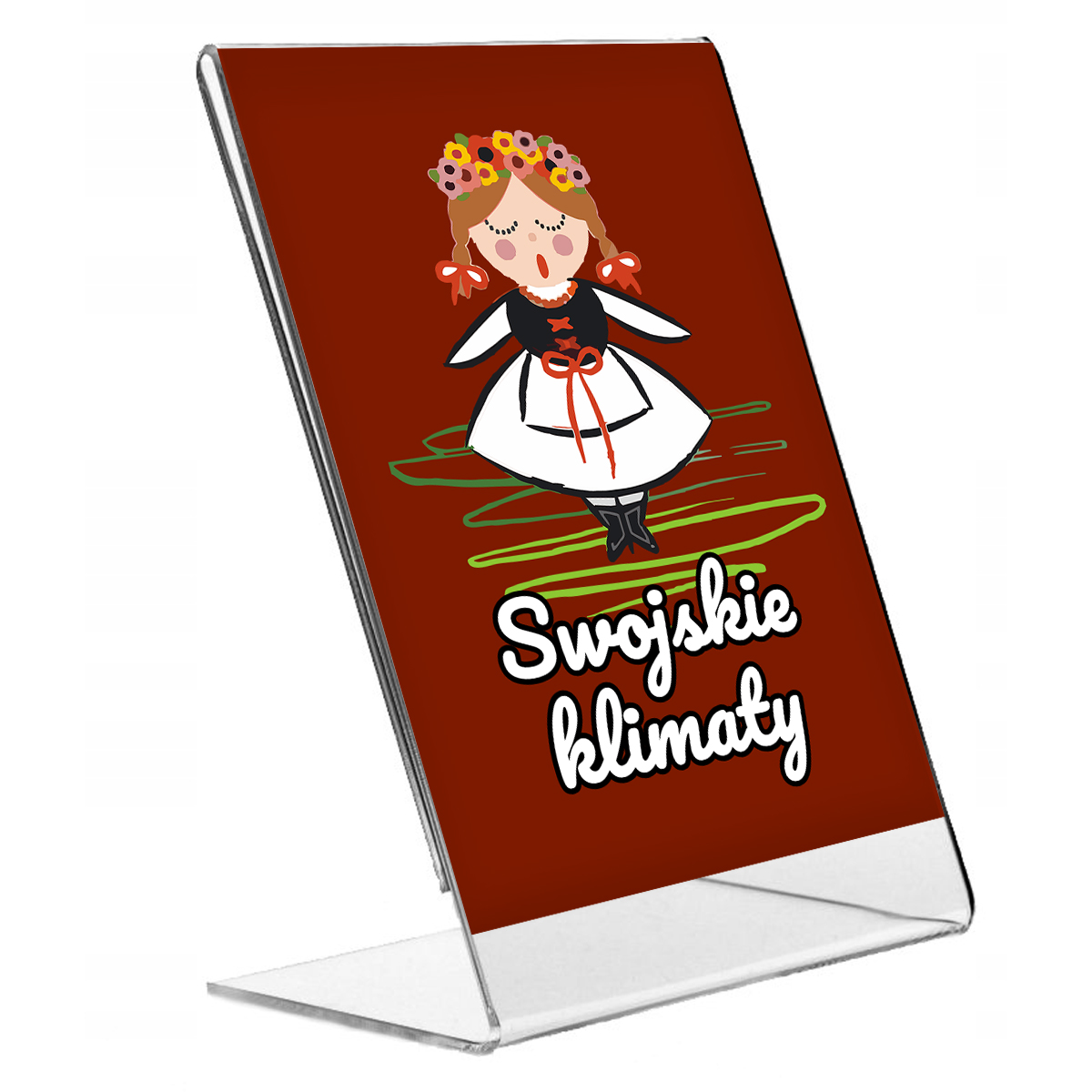 Szyld stojący na blat A4 dla KGW