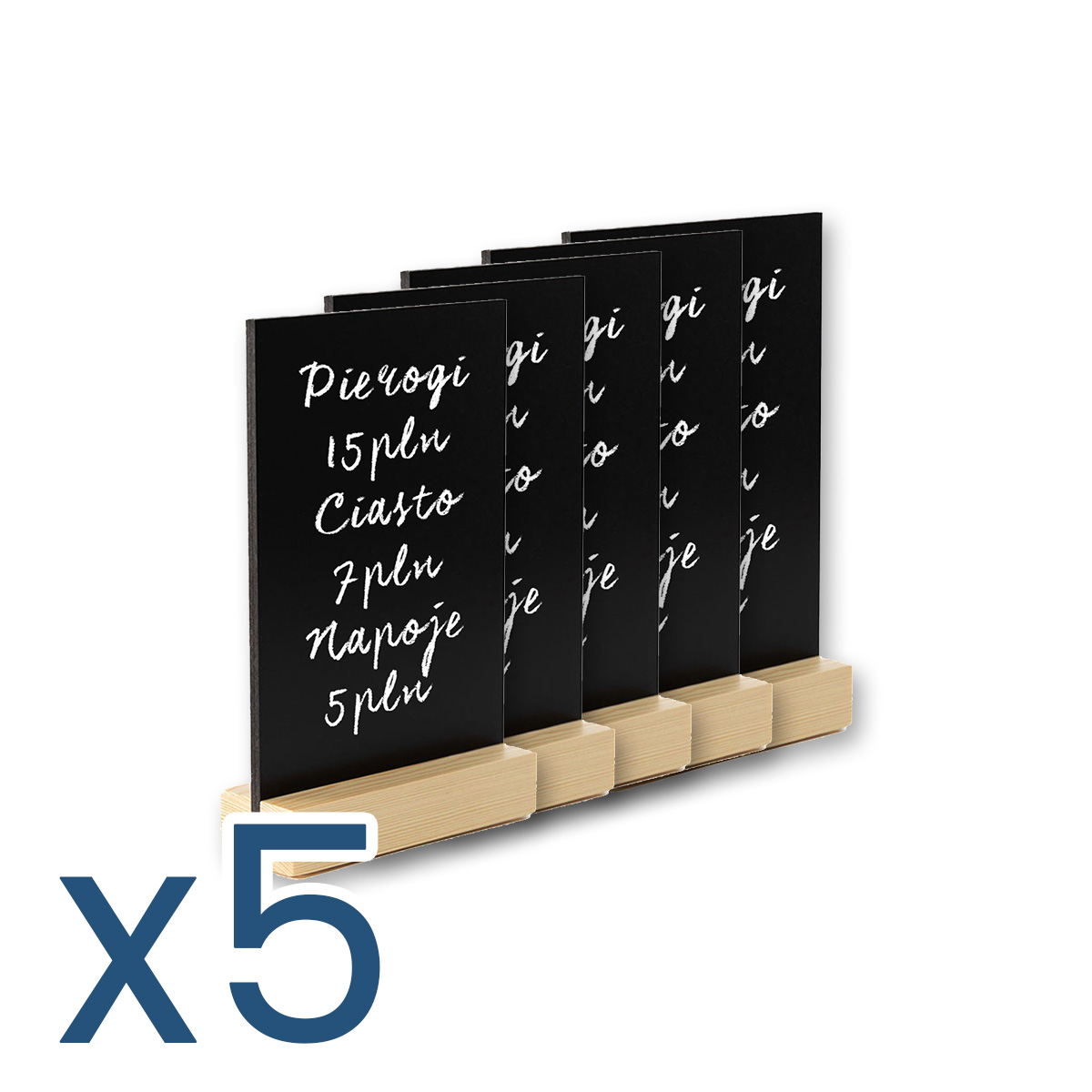 Tabliczka kredowa na cenę A5 dwustronna dla KGW