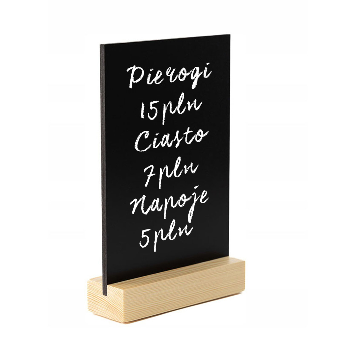 Tabliczka kredowa na cenę A5 dwustronna dla KGW