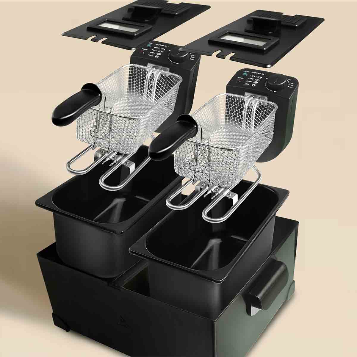 Frytkownica olejowa podwójna 6l - dla KGW - obrazek 4