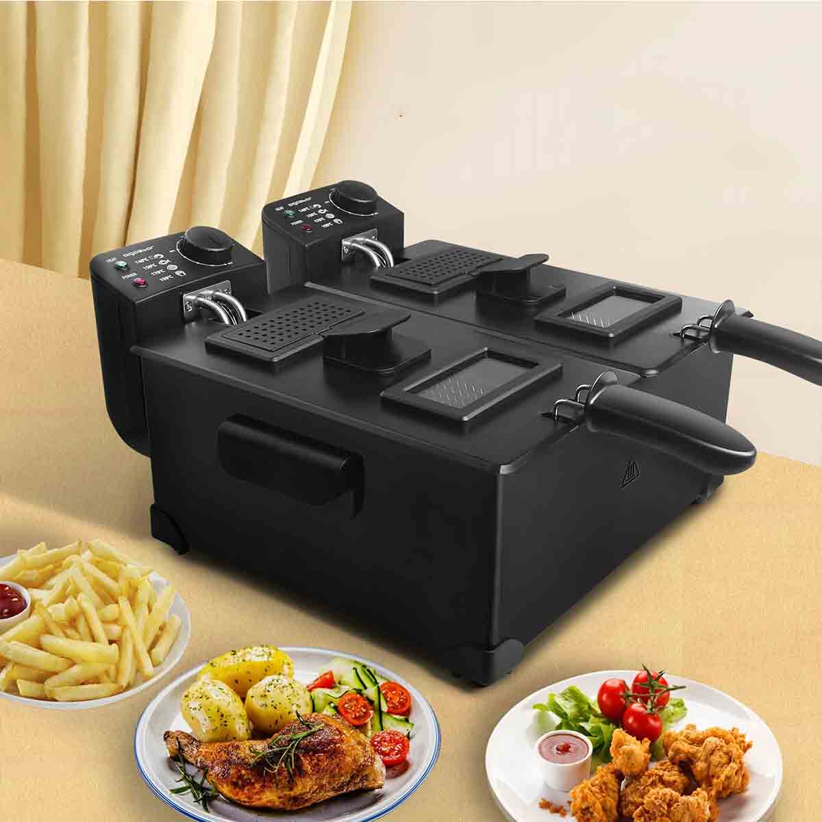 Frytkownica olejowa podwójna 6l - dla KGW - obrazek 9