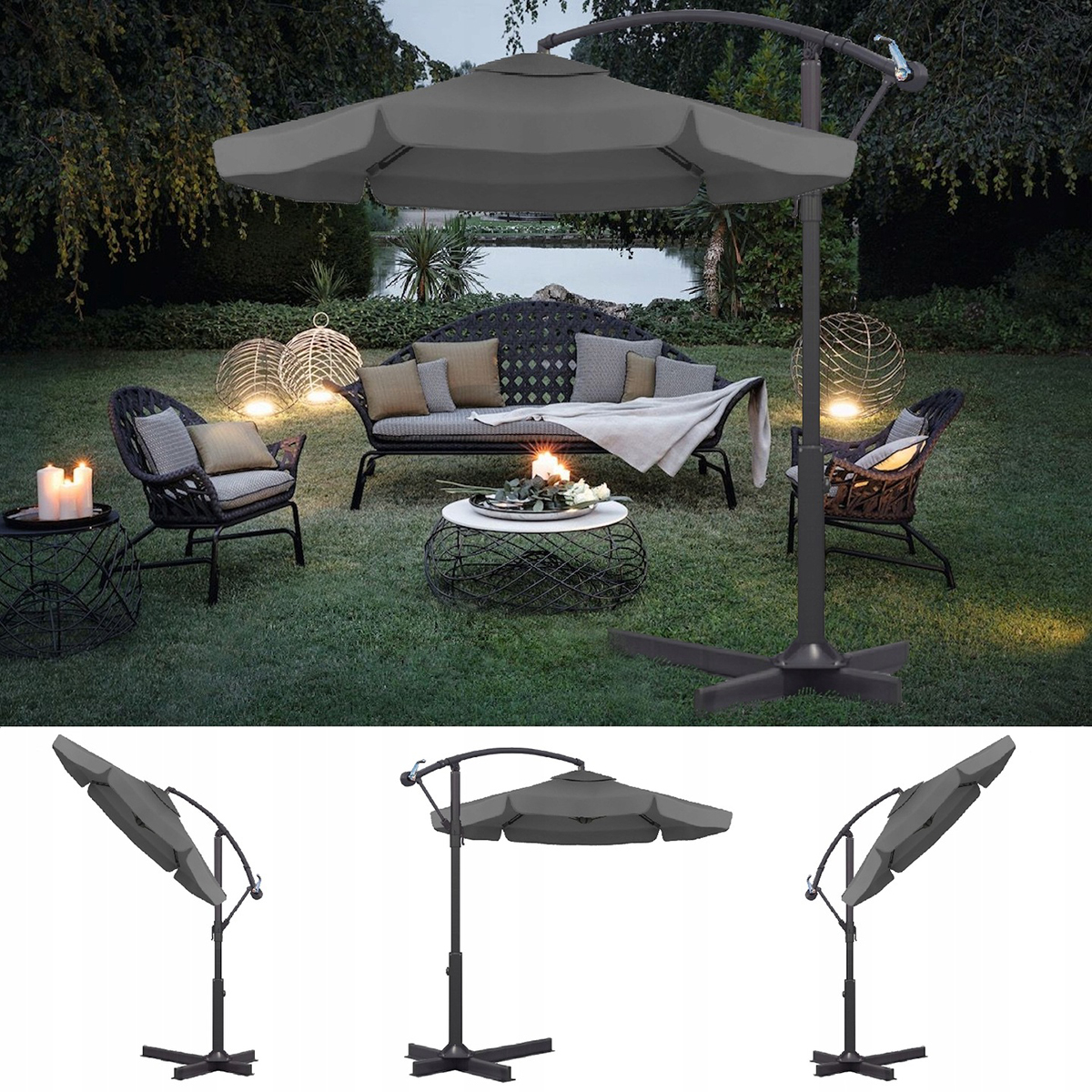 Parasol z podstawą 3,5m dla KGW - obrazek 8