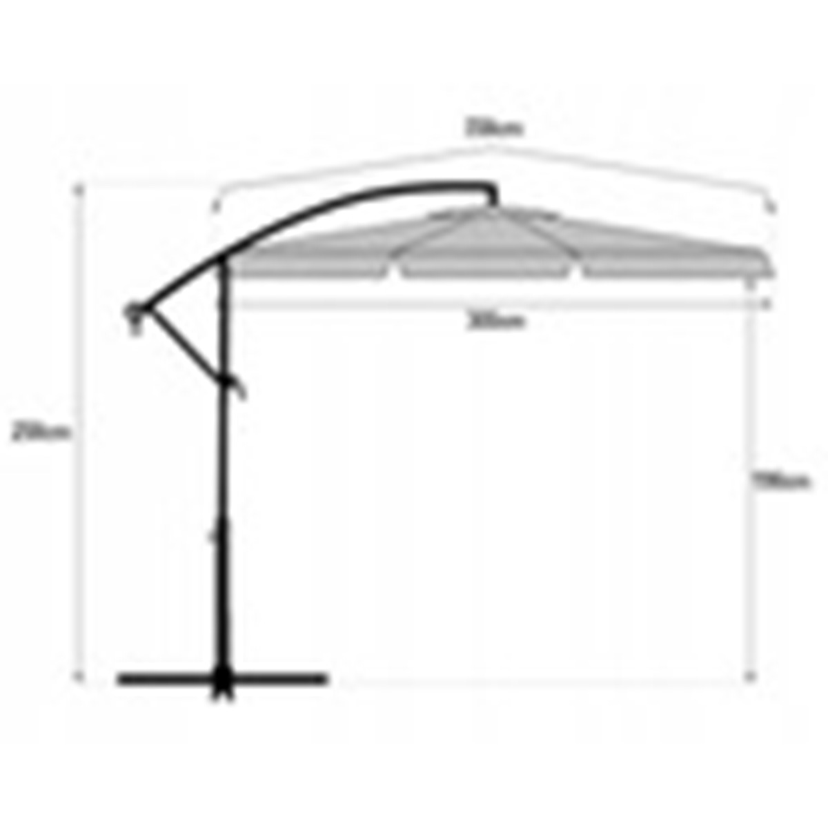 Parasol z podstawą 3,5m dla KGW - obrazek 7