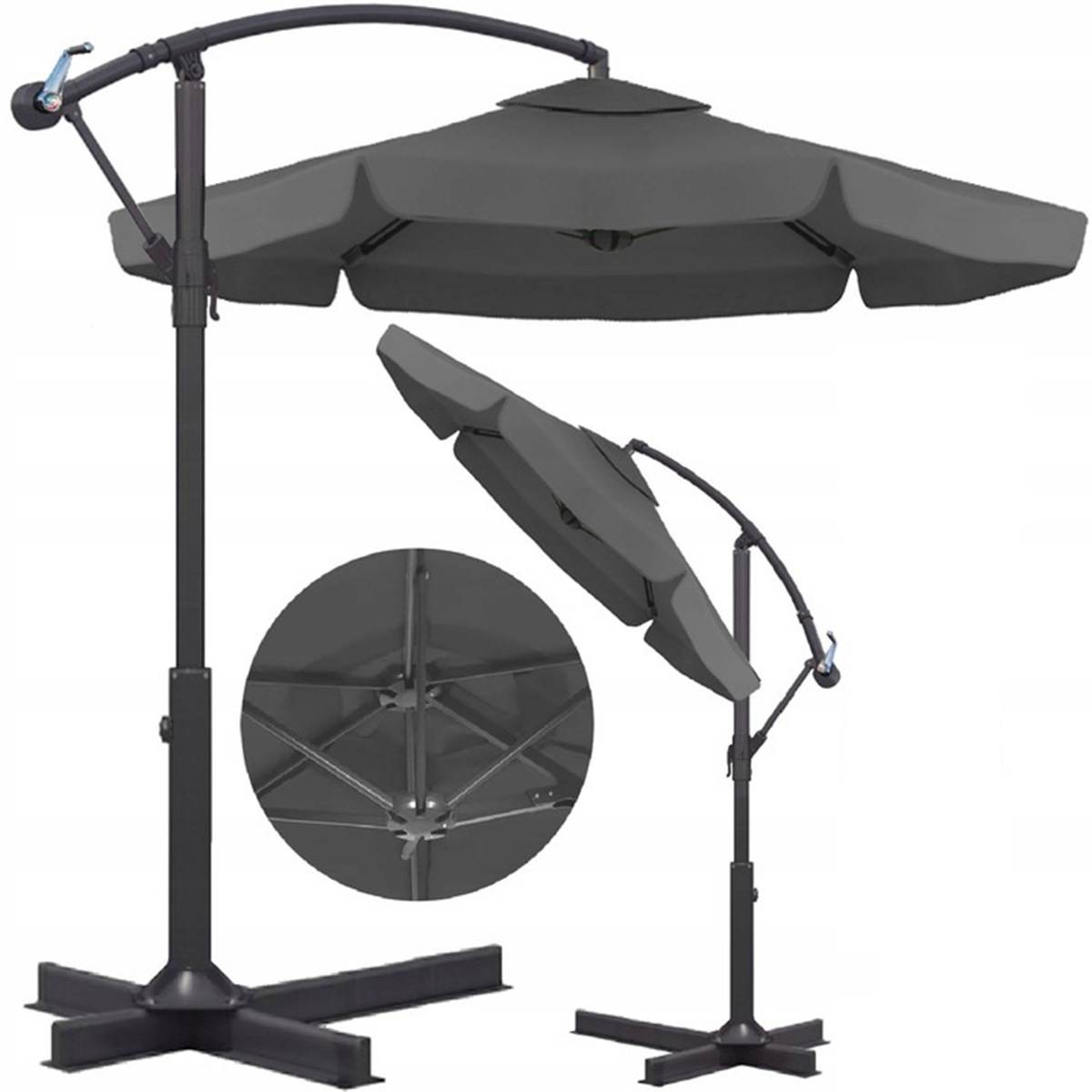 Parasol z podstawą 3,5m dla KGW