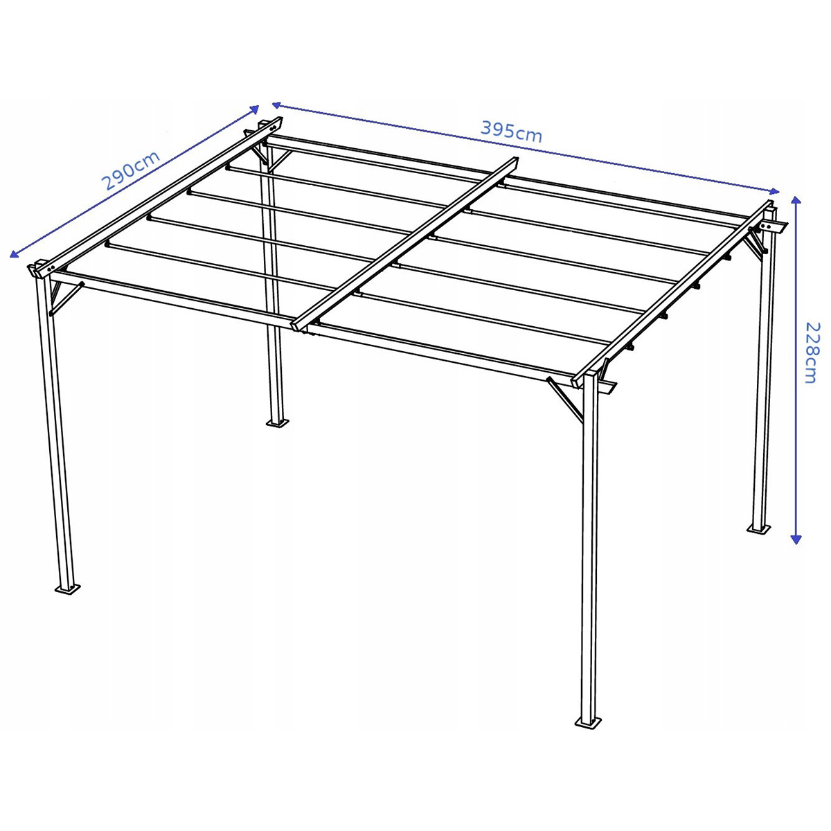 Pergola tarasowa 3x4m dla KGW - obrazek 4
