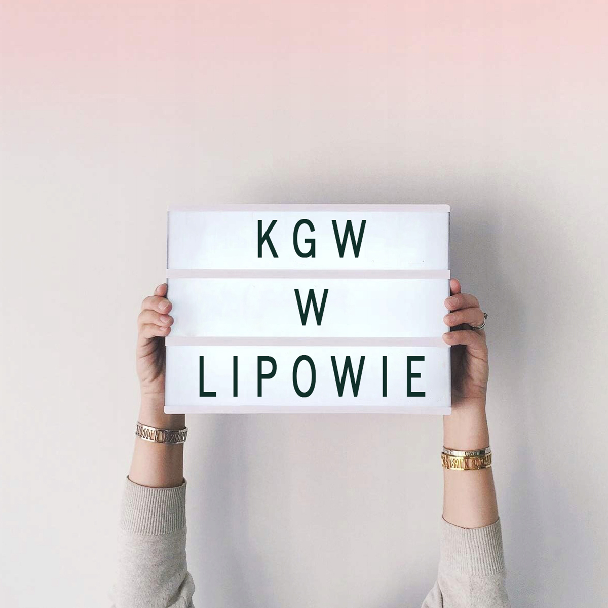 Podświetlana tablica na baterie dla KGW