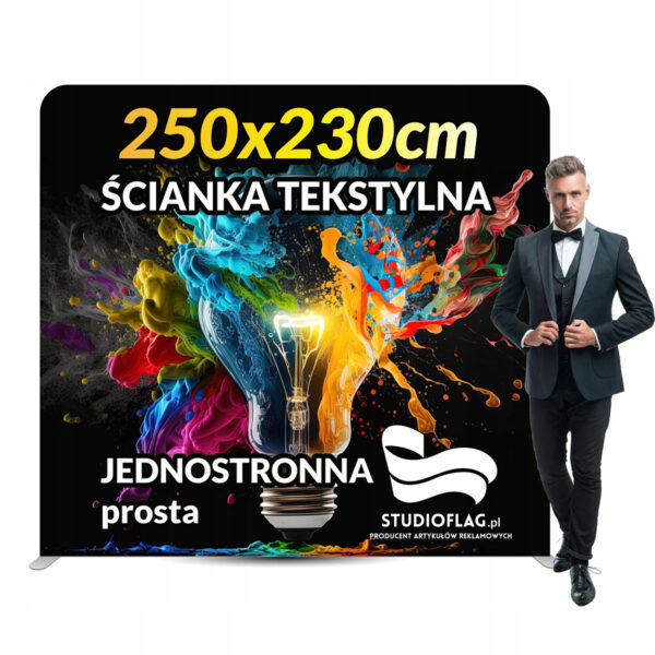 ścianka reklamowa 2,5x2,3metra - obrazek 2