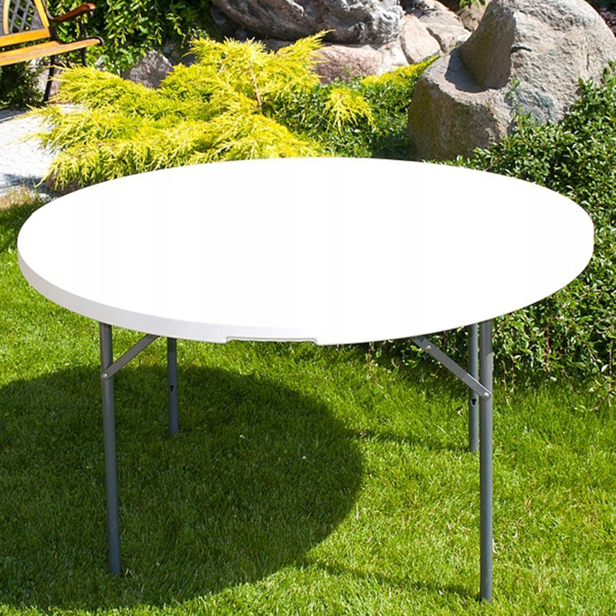 Stół cateringowy składany okrągły 122cm dla KGW - obrazek 2