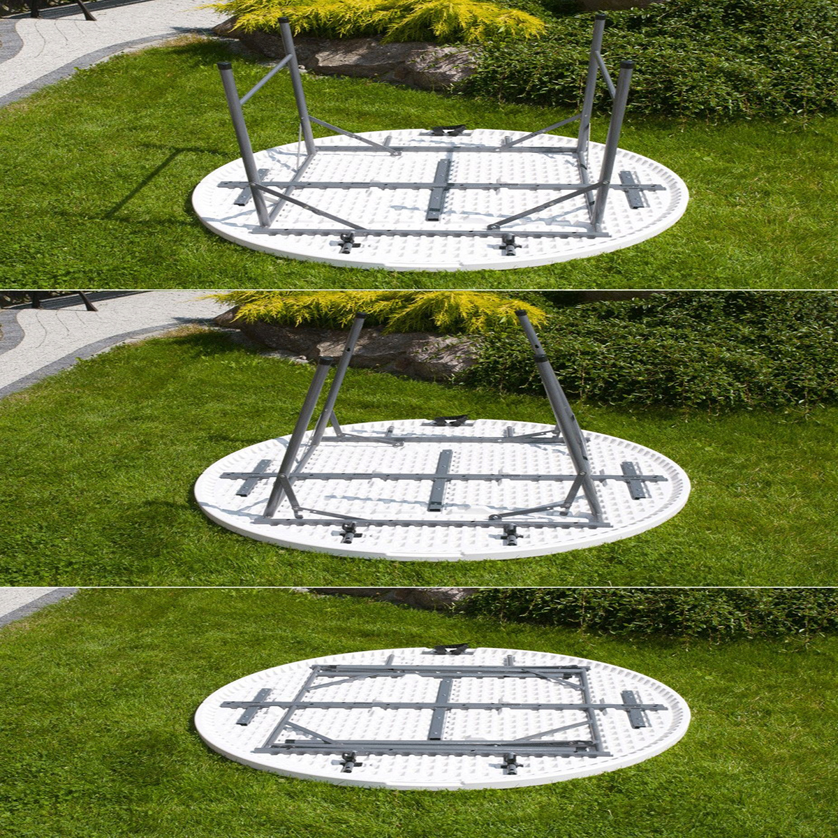 Stół cateringowy składany okrągły 122cm dla KGW - obrazek 4