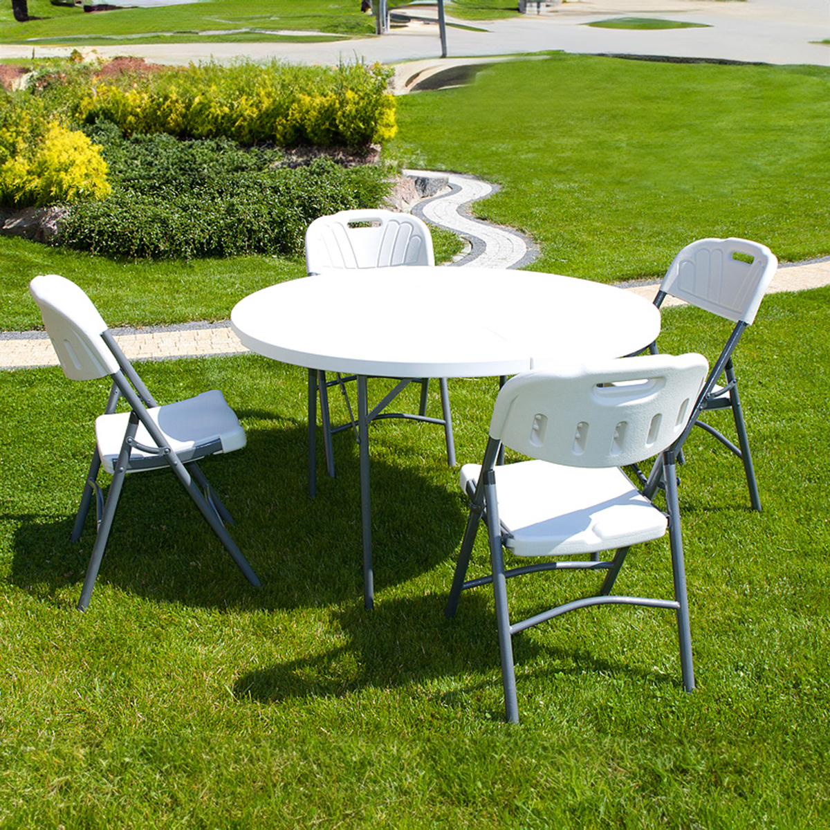 Stół cateringowy składany okrągły 122cm dla KGW - obrazek 5