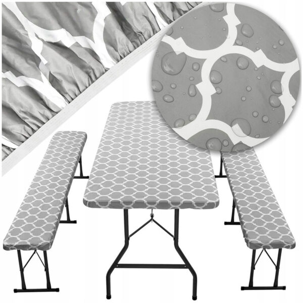 uniwersalny zestaw pokrowców stolik + ławki - obrazek 17