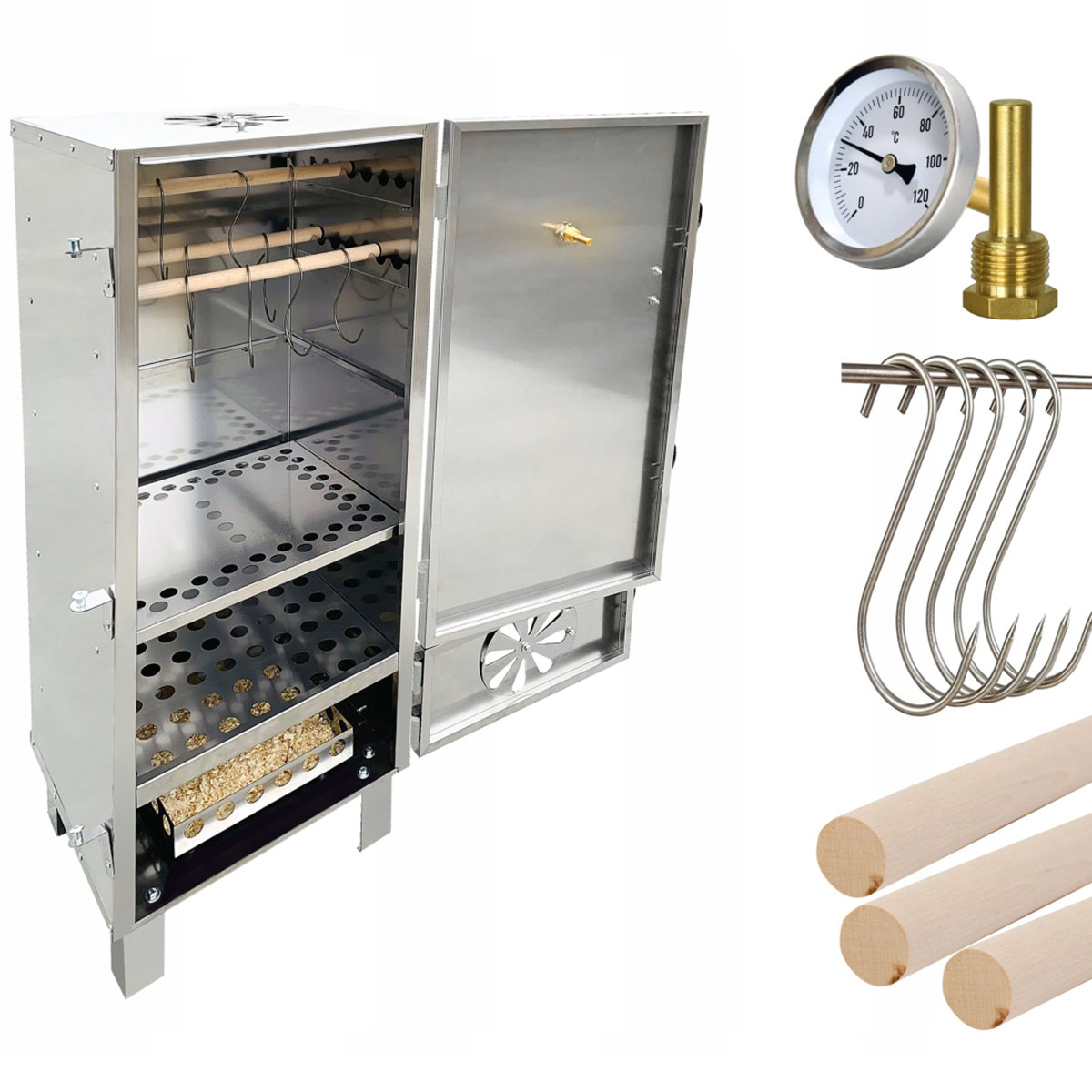 Wędzarnia stalowa duża dla KGW - obrazek 7