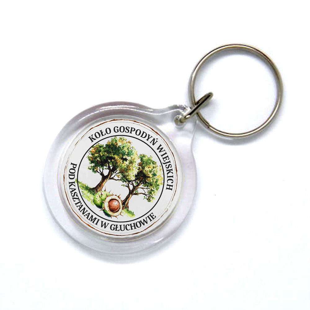 Brelok akrylowy okrągły 4cm dla KGW - zestaw 15 sztuk - obrazek 2