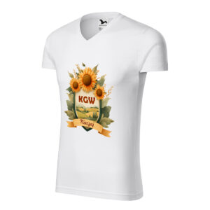 Koszulka w serek męska Slim Fit V-neck146 dla KGW