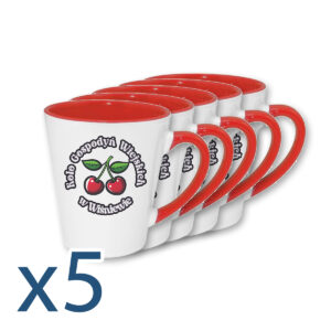 Kubek latte z kolorowym środkiem dla KGW