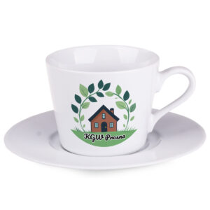 Filiżanki reklamowe z logo 24 sztuki dla KGW