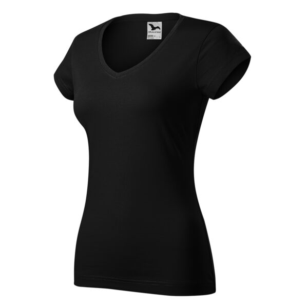 koszulka w serek damska Fit V-neck162 - obrazek 2