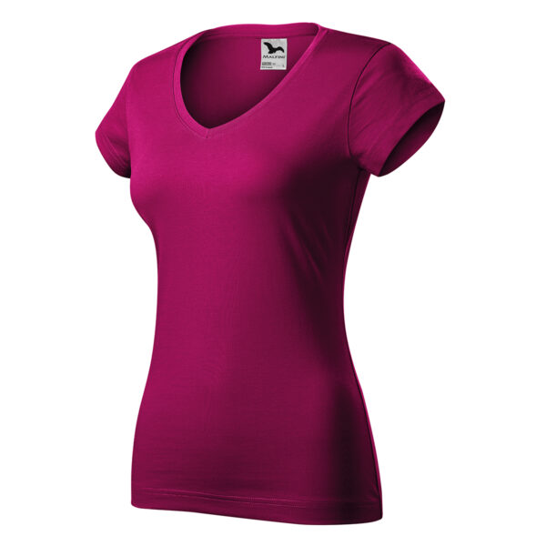 koszulka w serek damska Fit V-neck162 - obrazek 8