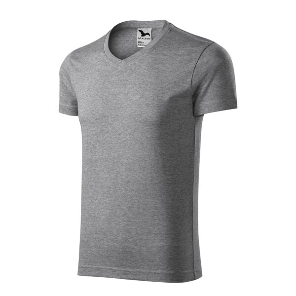 koszulka w serek męska Slim Fit V-neck146 - obrazek 6