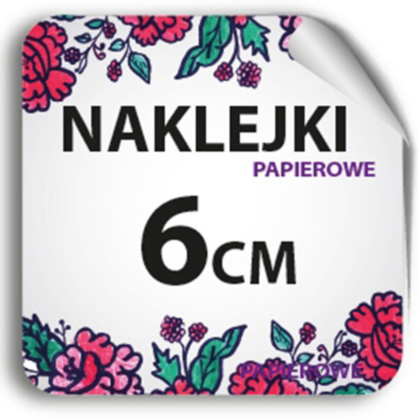 Naklejki kwadratowe  6cm z logo KGW 132 szt