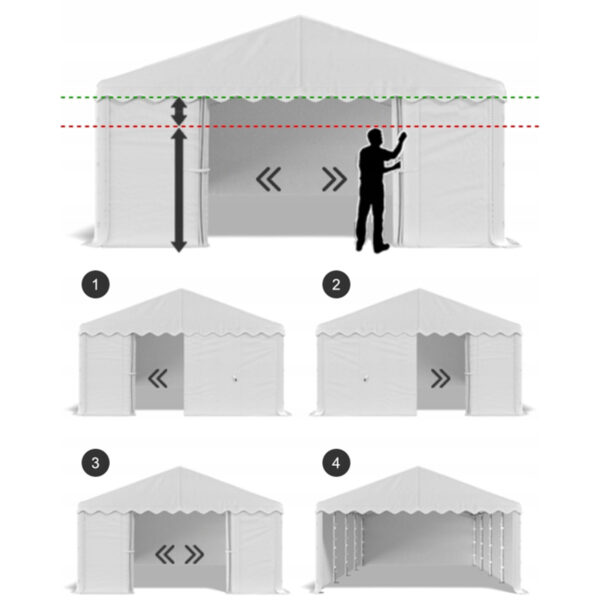 namiot imprezowy 8x5m - obrazek 3