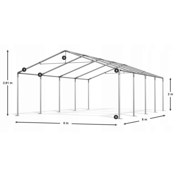 namiot imprezowy 8x5m - obrazek 7