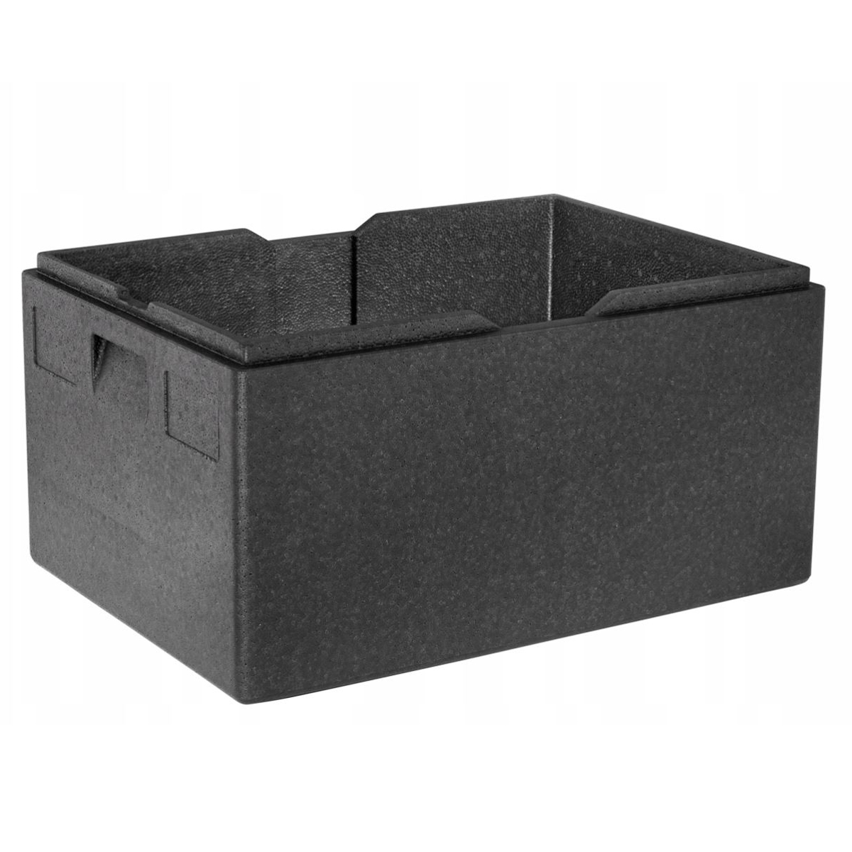 Czarny styropianowy pojemnik termoizolacyjny KGW - obrazek 2