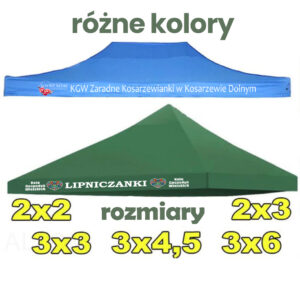 Dach do namiotu z nadrukiem dla KGW
