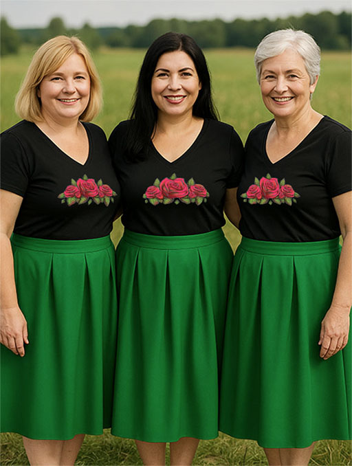 zestaw spódnica i koszulka