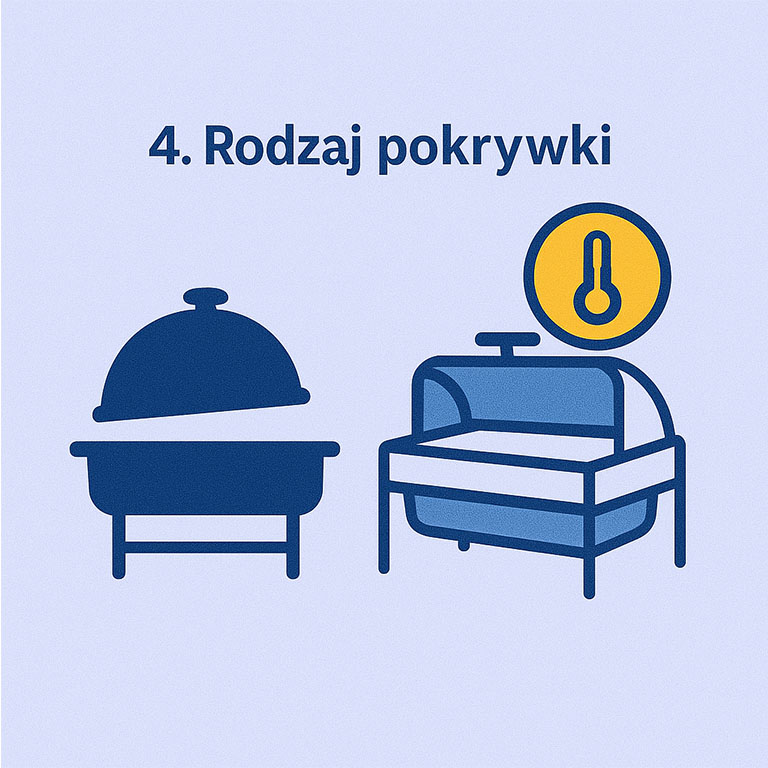 rodzaje pokrywek w bemarach i podgrzewaczach