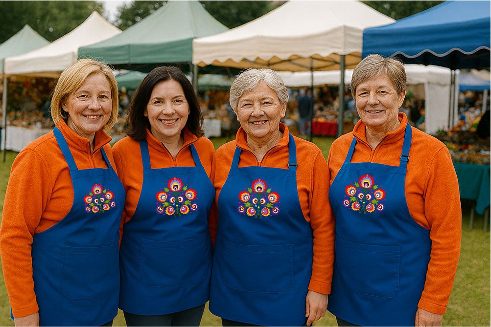 komplet polar i fartuch