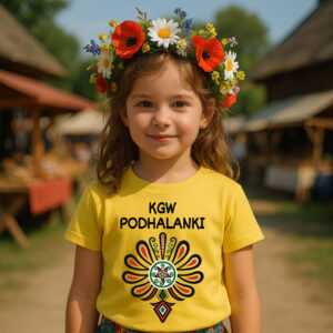 Koszulka dzięcięca z wzorami KGW różne kolory