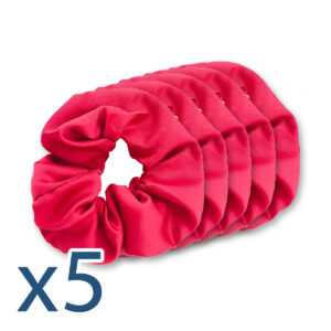 Gumka do włosów scrunchie malinowa dla KGW