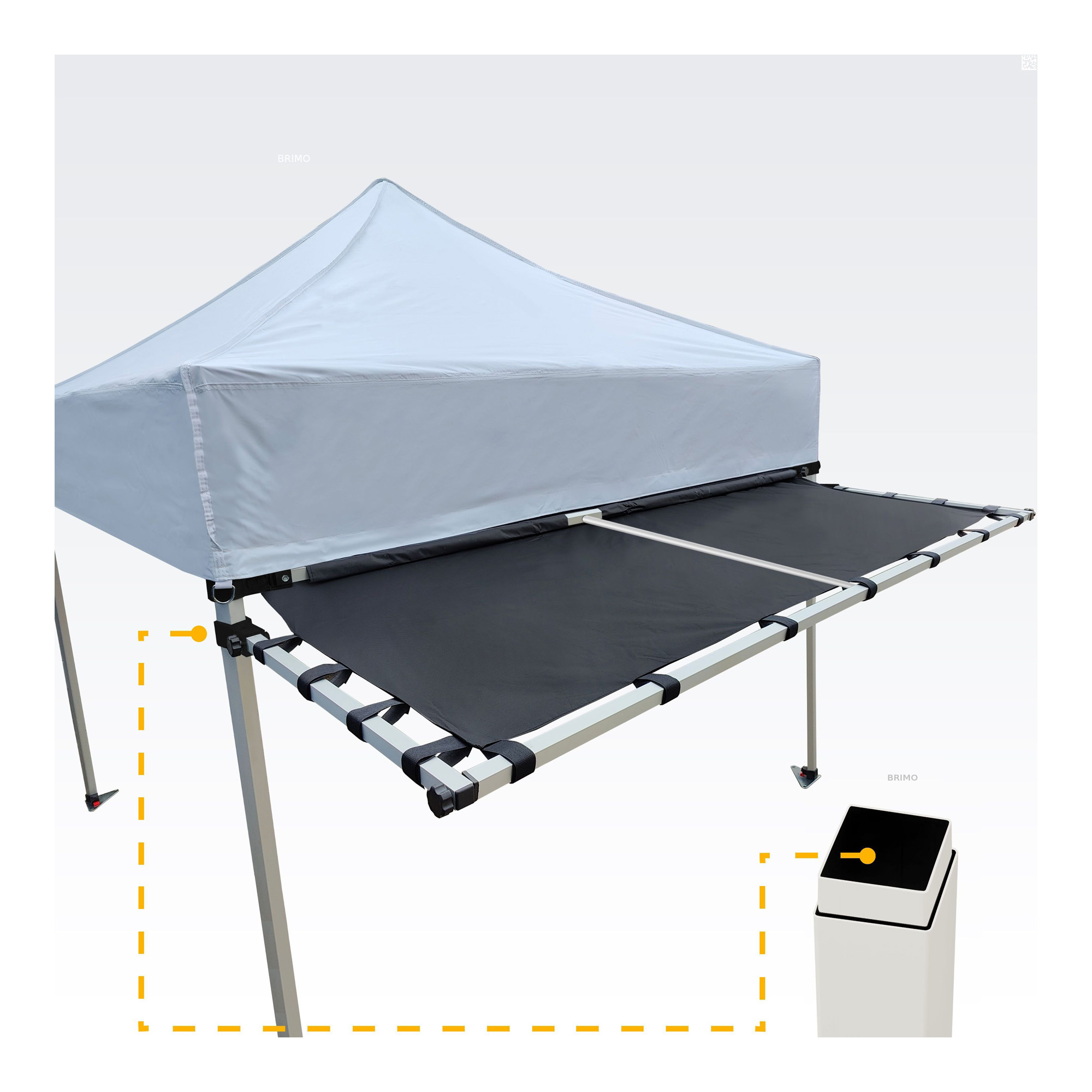 Przedłużenie dachu do namiotu - dodatkowy daszek