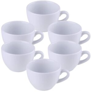 Serwis kawowy 6 filiżanek białych dla KGW