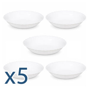 Miska średnia biała 18cm dla KGW - zestaw 5 sztuk
