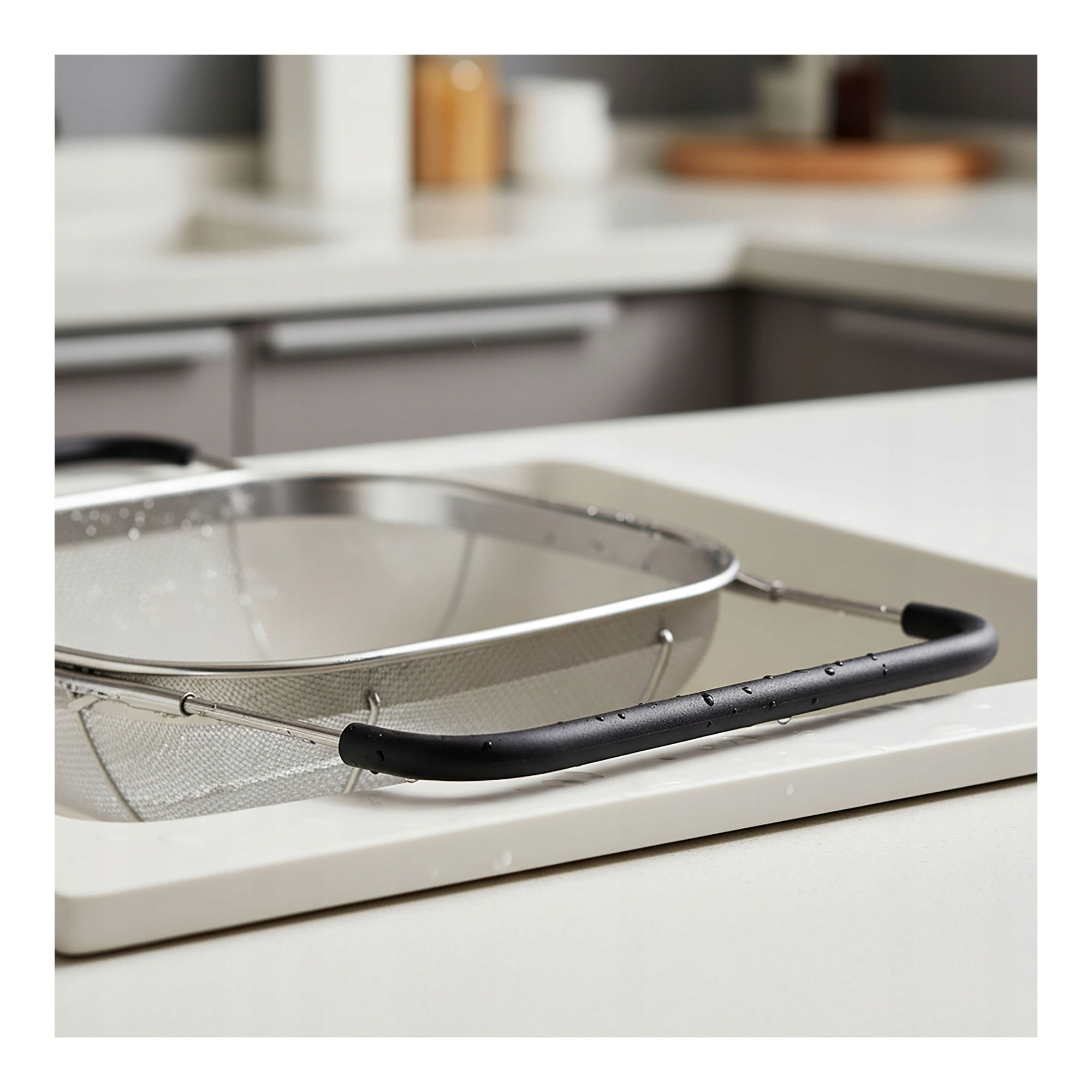 Durszlak na zlew rozsuwany na pierogi duży dla KGW - obrazek 3